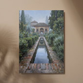 Alhambra Granada Marmorbogen Kunst Leinwanddruck