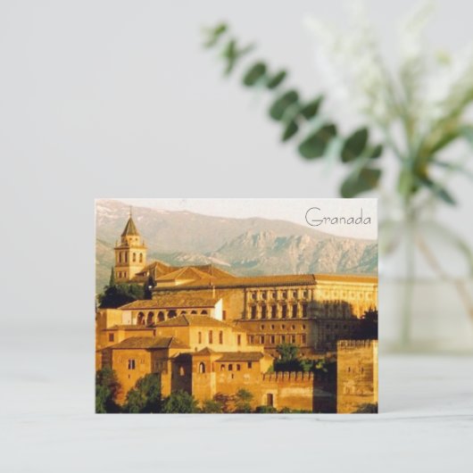 Alhambra granada postkarte (Stehend Vorderseite)