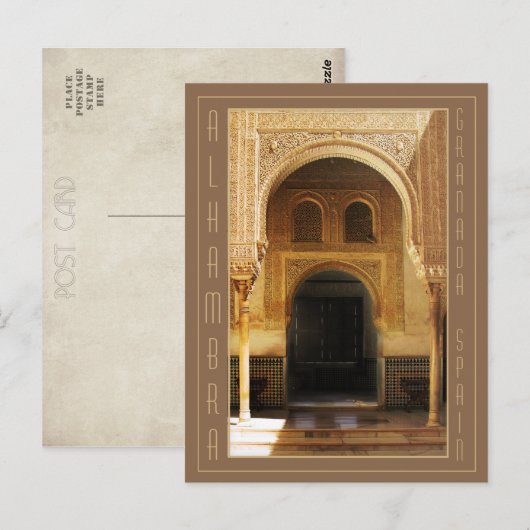 Alhambra, Granada / Spain Postkarte (Vorne/Hinten)