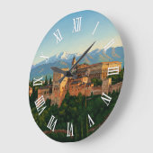 Alhambra Granada Spain Travel Große Wanduhr (Winkel)