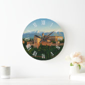 Alhambra Granada Spain Travel Große Wanduhr (Zuhause)