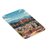 Alhambra Granada Spain Travel Magnet (Rechte Seite)