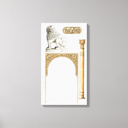 Alhambra Granada Spanien. Details Leinwanddruck (Vorderseite)