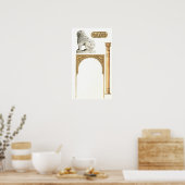 Alhambra Granada Spanien. Details Poster (Küche)