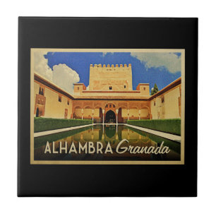 Alhambra Granada Spanien Fliese