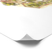 Alhambra Granada Spanien. Luftbild Poster (Ecke)