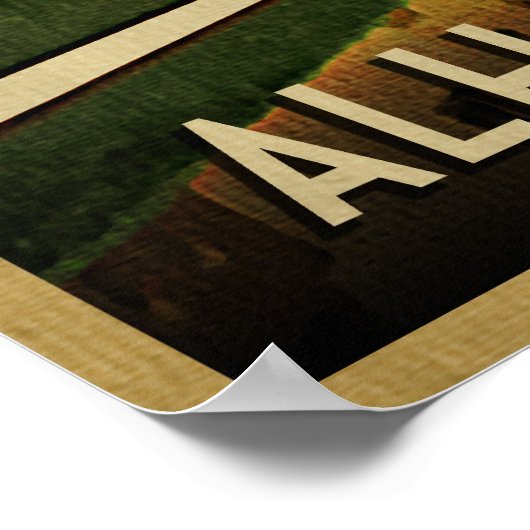 Alhambra Granada Spanien Poster (Ecke)