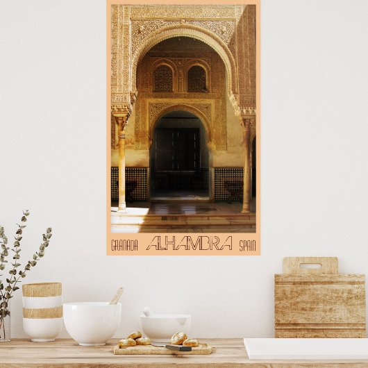 Alhambra, Granada, Spanien Poster (Küche)