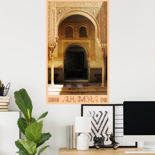 Alhambra, Granada, Spanien Poster (Heimbüro)