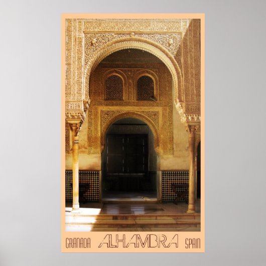 Alhambra, Granada, Spanien Poster (Vorne)
