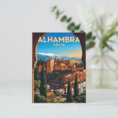 Alhambra, Granada Spanien Postkarte (Stehend Vorderseite)