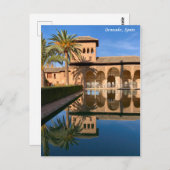 Alhambra, Granada Spanien Postkarte (Vorne/Hinten)