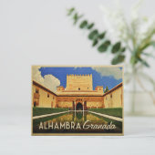 Alhambra Granada Spanien Postkarte (Stehend Vorderseite)