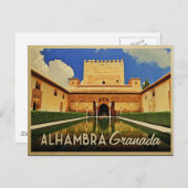 Alhambra Granada Spanien Postkarte (Vorne/Hinten)