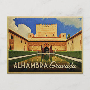Alhambra Granada Spanien Postkarte