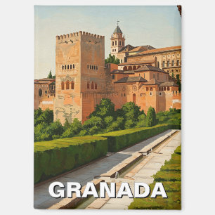 Alhambra Granada Spanien Reisen Magnet