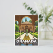 Alhambra Granada Spanien Reisen Postkarte (Stehend Vorderseite)