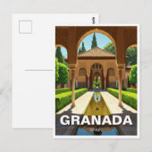 Alhambra Granada Spanien Reisen Postkarte (Vorne/Hinten)