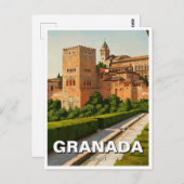 Alhambra Granada Spanien Reisen Postkarte (Vorne/Hinten)
