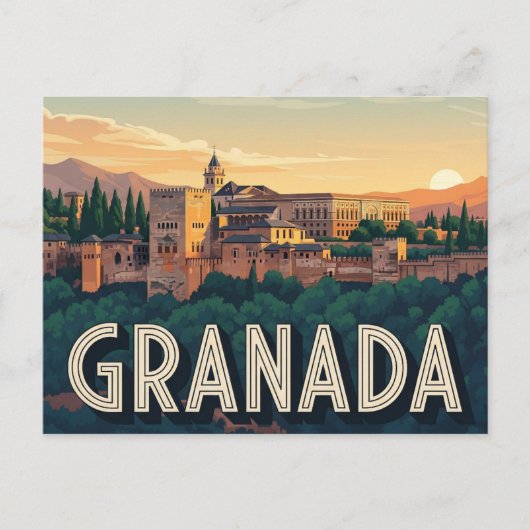Alhambra Granada Spanien Reisen Postkarte (Vorderseite)