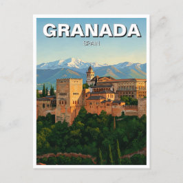 Alhambra Granada Spanien Reisen Postkarte