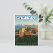 Alhambra Granada Spanien Reisen Postkarte (Stehend Vorderseite)