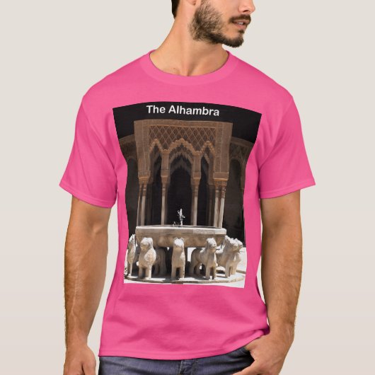 Alhambra Granada Spanien T-Shirt (Vorderseite)