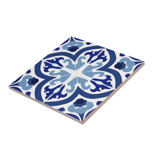 Alhambra Kacheln große blaue Blumen (Seite)