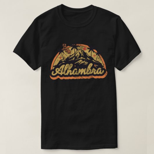 Alhambra, Kalifornien T-Shirt (Design vorne)