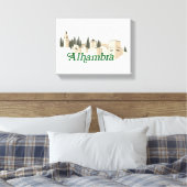 Alhambra Leinwanddruck (Insitu (Schlafzimmer))