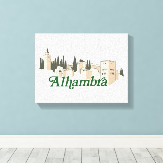 Alhambra Leinwanddruck (Insitu (Holzboden))