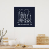 Alhambra Löwenhof 1 Poster (Küche)