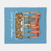 Alhambra Löwenhof 3 Fleecedecke (Vorderseite (Horizontal))