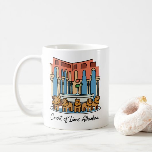 Alhambra Löwenhof 3 Kaffeetasse (Mit Donut)