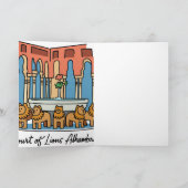 Alhambra Löwenhof 3 Karte (Innenseite)