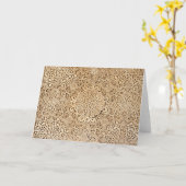 Alhambra-Muster Karte (Gelbe Blume)