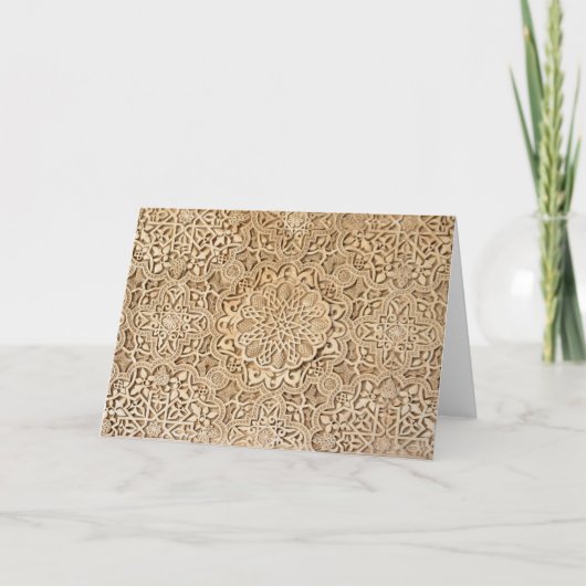 Alhambra-Muster Karte (Vorderseite)