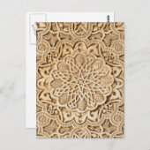 Alhambra-Muster Postkarte (Vorne/Hinten)