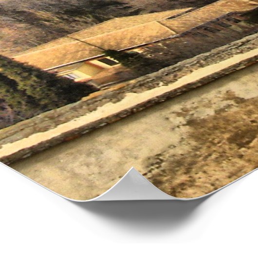 Alhambra Palace Granada Spanien Poster (Ecke)