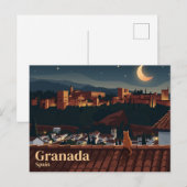 Alhambra-Palast Spanien Postkarte (Vorne/Hinten)