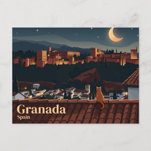 Alhambra-Palast Spanien Postkarte (Vorderseite)