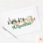 Alhambra Rechteckiger Aufkleber (Umschlag)