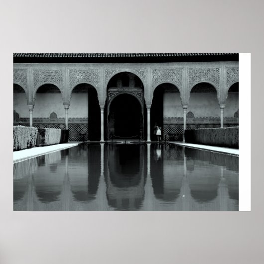 Alhambra-Reflexion Poster (Vorne)