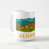 Alhambra-Sonnenuntergang 2 Kaffeetasse (Vorderseite Links)