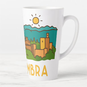 Alhambra-Sonnenuntergang 2 Milchtasse