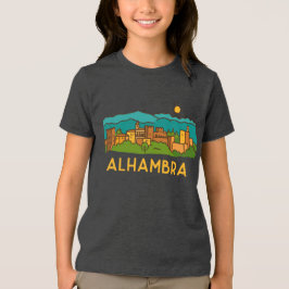 Alhambra-Sonnenuntergang 2 Tri-Blend Shirt