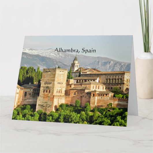 Alhambra, Spanien Karte (Vorderseite)