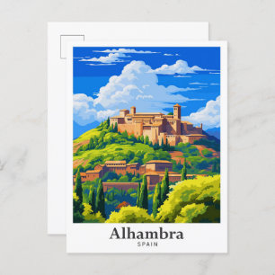 Alhambra Spanien Kunst, Dichtung und Musik Postkarte
