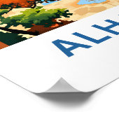 Alhambra Spanien Reisen Print Poster (Ecke)