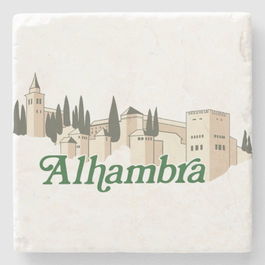 Alhambra Steinuntersetzer (Vorderseite)